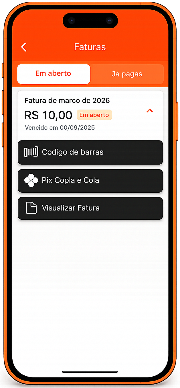 Tela do aplicativo Netbox 3